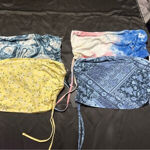 Colorful Tube Tops Set